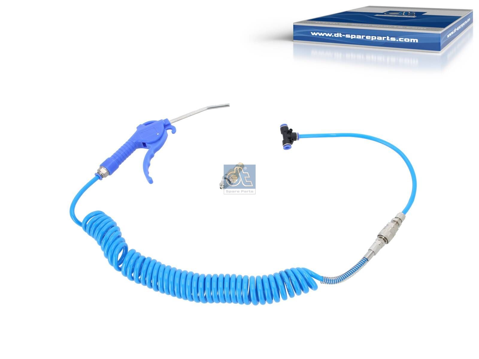 DT Spare Parts 9.61026 Compressed air spray gun, with adapter, L: 3000 mm, 8 bar