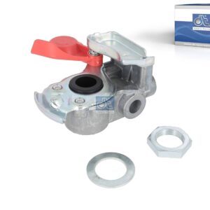 DT Spare Parts 9.72012 Palm coupling, red lid, M16 x 1,5, 8.5 bar