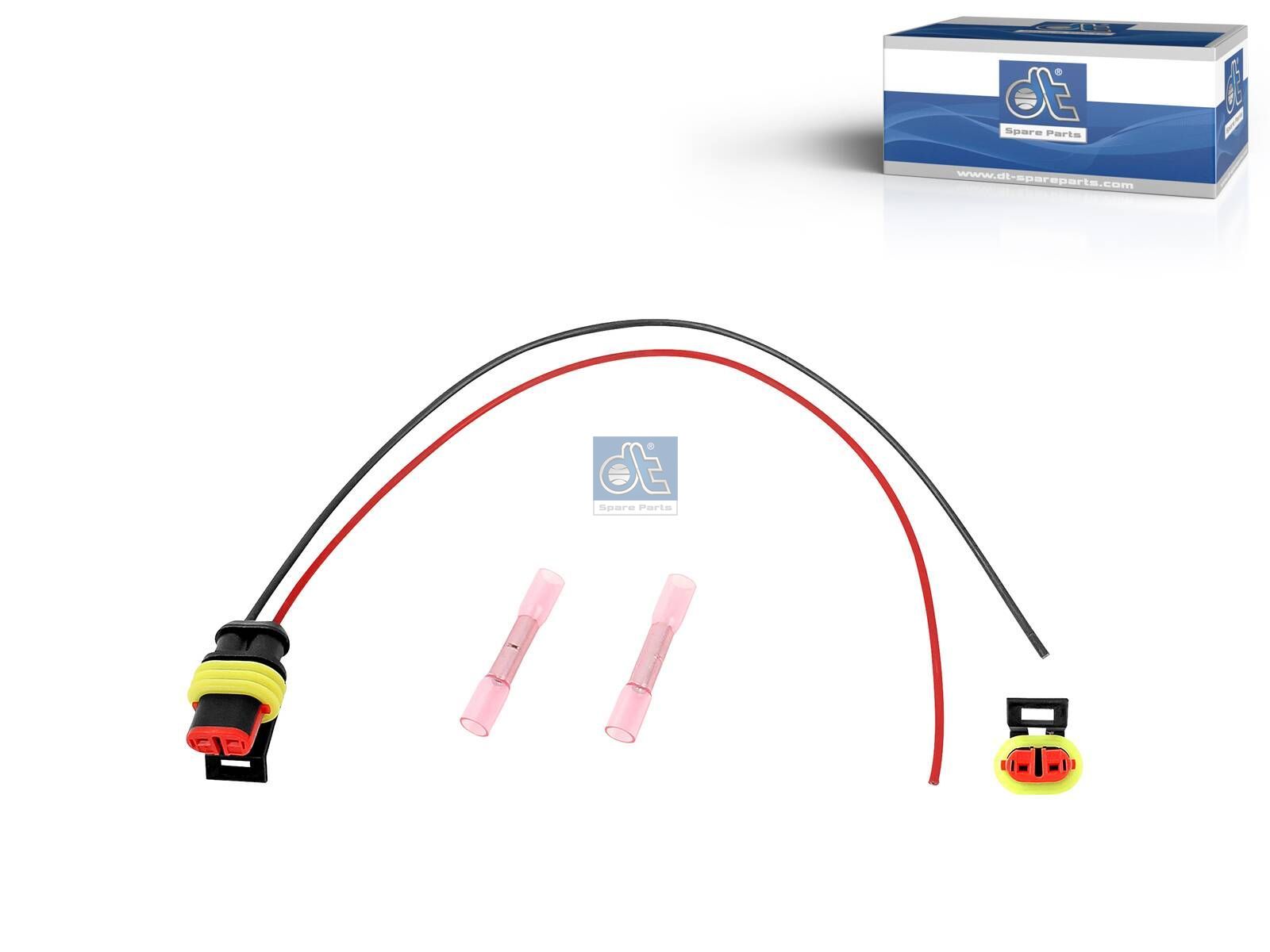 DT Spare Parts 9.79206 Repair kit, plug, L: 250 mm, female, 0,75 qmm, 2 poles