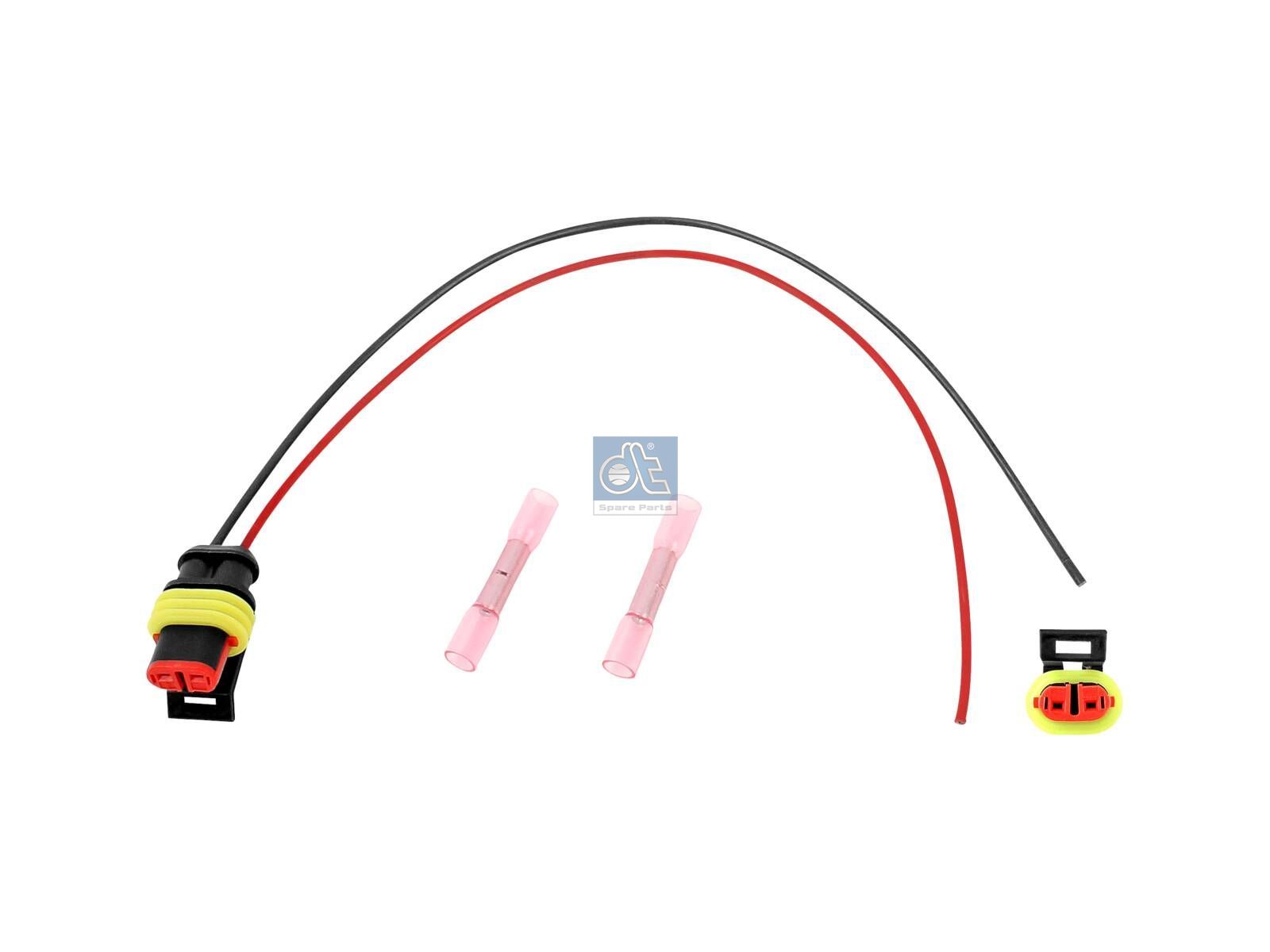 DT Spare Parts 9.79206 Repair kit, plug, L: 250 mm, female, 0,75 qmm, 2 poles