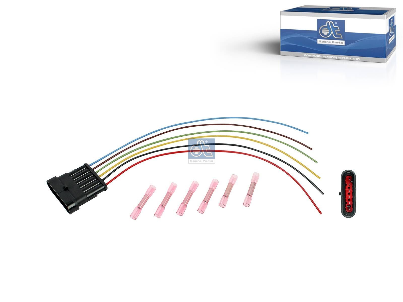 DT Spare Parts 9.79215 Repair kit, plug, L: 250 mm, male, 0,75 qmm, 6 poles