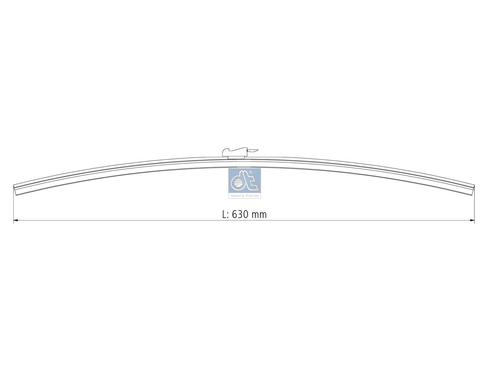 DT Spare Parts 7.80190 Wiper blade, L: 630 mm