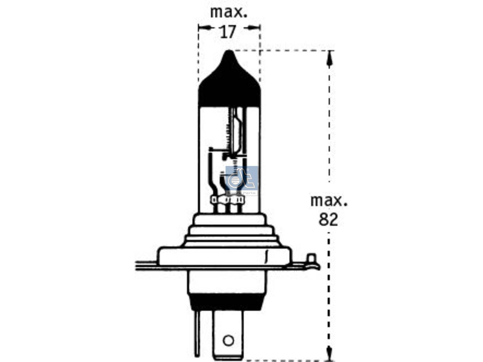 DT Spare Parts 9.78104 Bulb, 12 V, 60/55 W