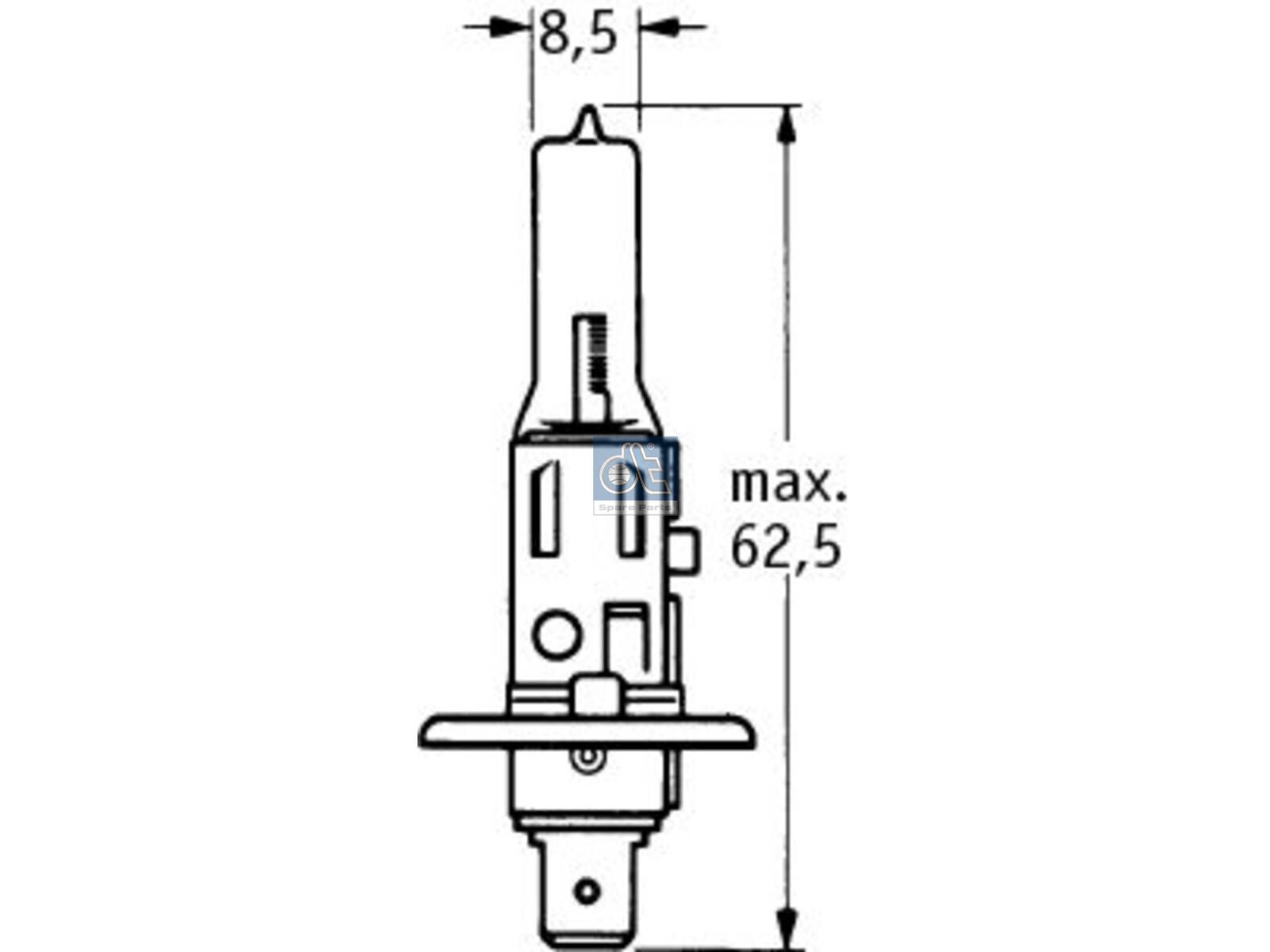 DT Spare Parts 9.78109 Bulb, 12 V, 55 W